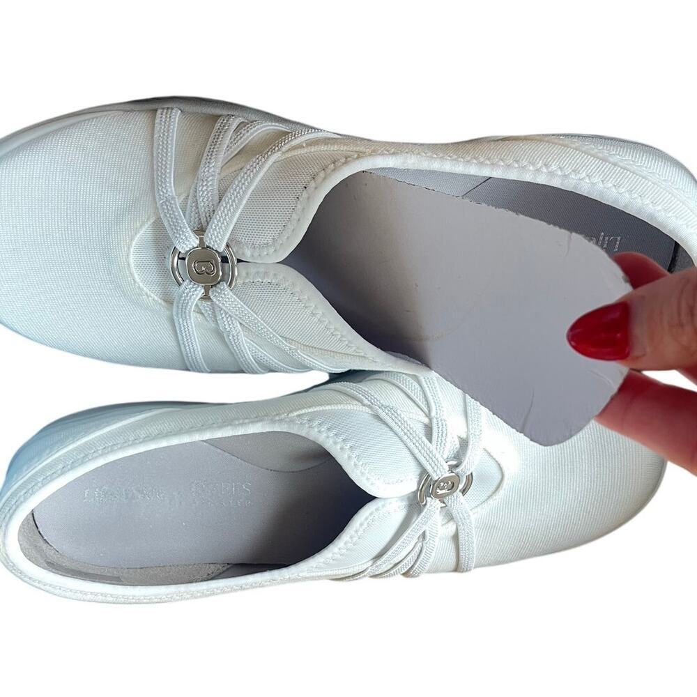 LifeStride Niche Slip On Sneaker White Fabric Comfort Shoes NWTI - Size 9 - Picture 13 of 14